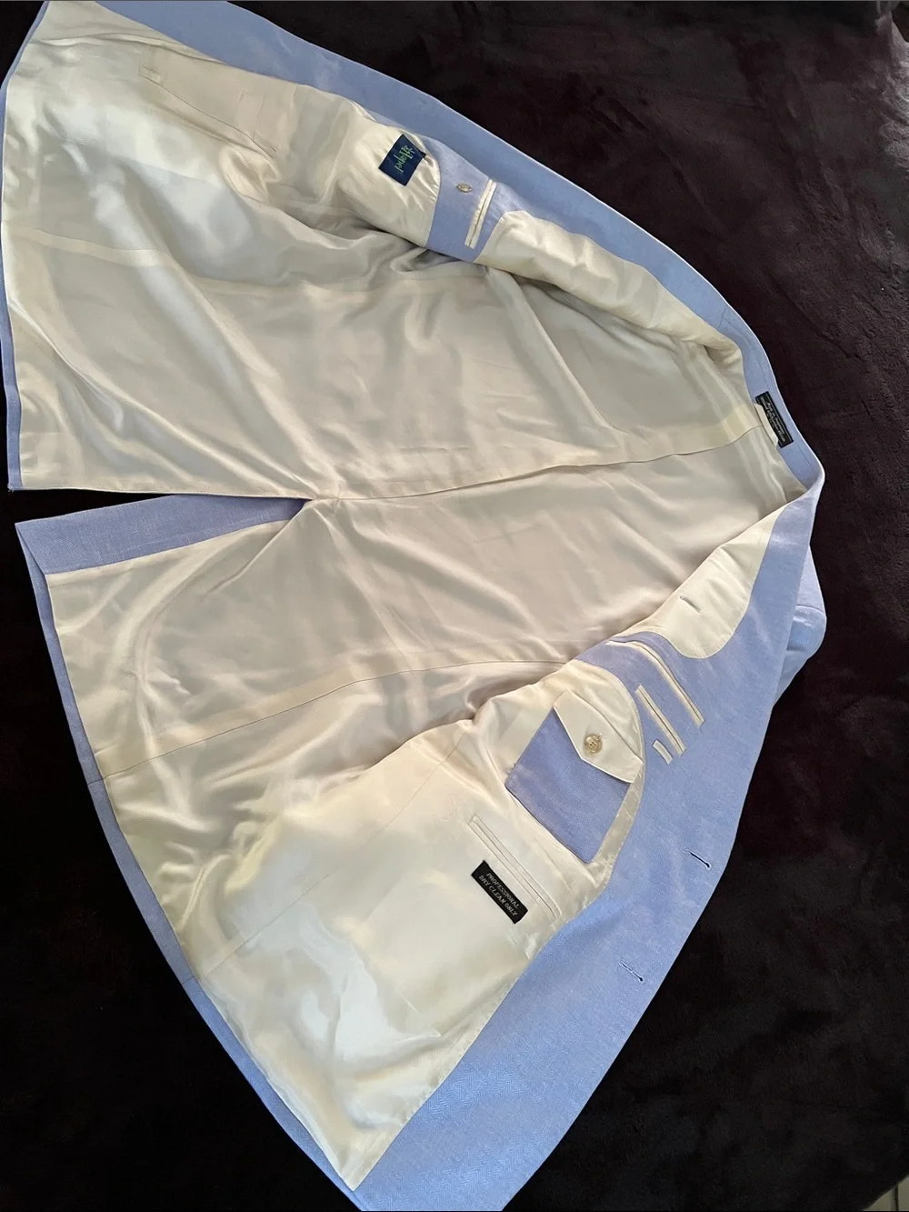 Wool, Bamboo & Silk Light Blue Blazer